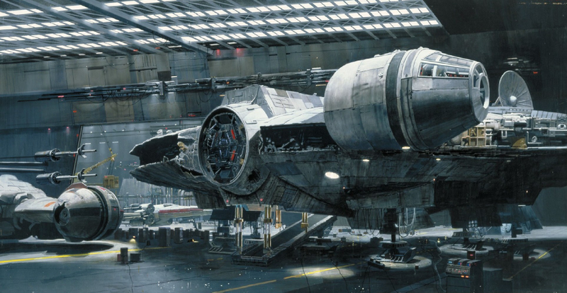 Illustration for article titled AsĂ se hicieron los matte paintings de la primera trilogĂa de Star Wars